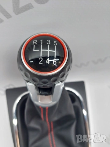 Топка с кожа скоростен лост VW GOLF 5/6   , снимка 3 - Части - 53986756