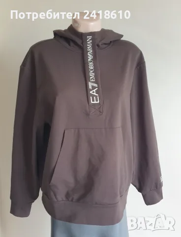 Emporio Armani EA7 Half Zip Hoodie Womens Size M  ОРИГИНАЛ! Дамски Суичър!, снимка 9 - Спортни екипи - 55315953