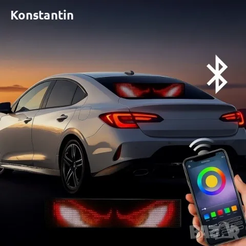 Динамичен мигащ екран с LED светлина за коли и реклами, снимка 2 - Аксесоари и консумативи - 55678314