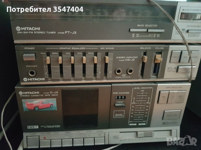 Hitachi J3, снимка 3 - Радиокасетофони, транзистори - 54050821