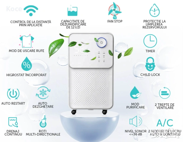 Влагоабсорбатор AlecoAir D12 eco Wi-Fi 