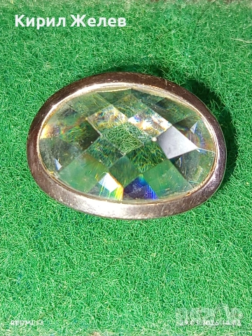 Сребърен пръстен с фасетиран огромен камък Swarovski стил и елегантност 48665, снимка 3 - Пръстени - 54014678