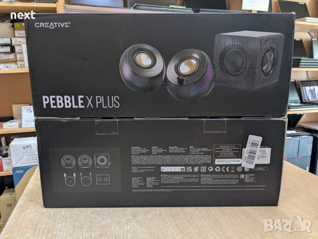 5 вида тонколони Creative PEBBLE PRO X PLUS Bluetooth Разопаковани Продукти с Гаранция, снимка 10 - Тонколони - 54988759