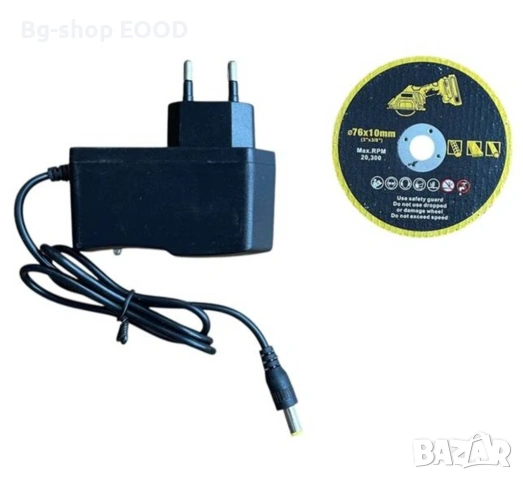 Ъглошлайф Kraft Royal, Флекс, Акумулаторен, Черен, 24VDC, 6Ah, 76mm, К-т, снимка 6 - Други инструменти - 54089683