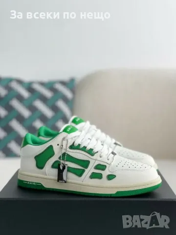 Amiri Skel Top Low Sneakers "White/Green" Унисекс👟Мъжки Маратонки👟Дамски Маратонки Код ch17
