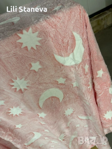 Светещо в тъмното одеяло Magic Blanket + Подарък Голям комплект конструктор с 165 части., снимка 6 - Спално бельо и завивки - 54299570