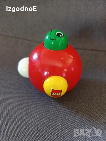 Винтидж LEGO Duplo - Roll 'N' Primo - Червена топка, играчка за бебе, детска игра за бутване, , снимка 2 - Образователни игри - 54481327