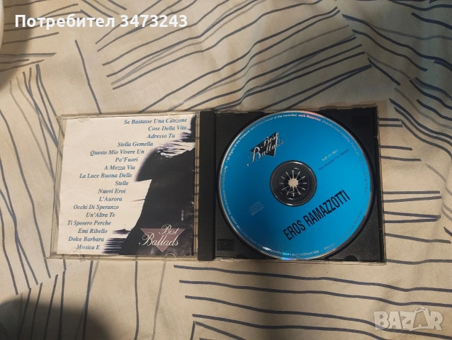 албум на eros ramazzoti с лично взет автограф от него, снимка 2 - CD дискове - 54309503