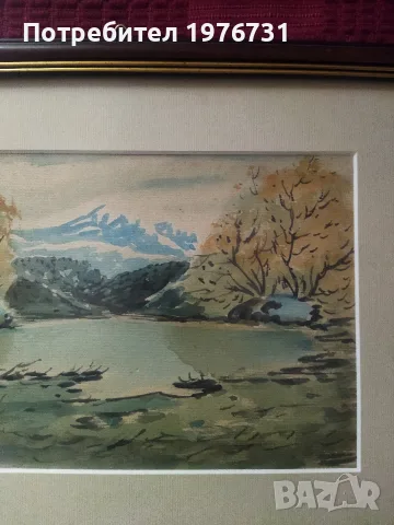 Картина - акварел на Йордан Гешев , снимка 4 - Картини - 55300888