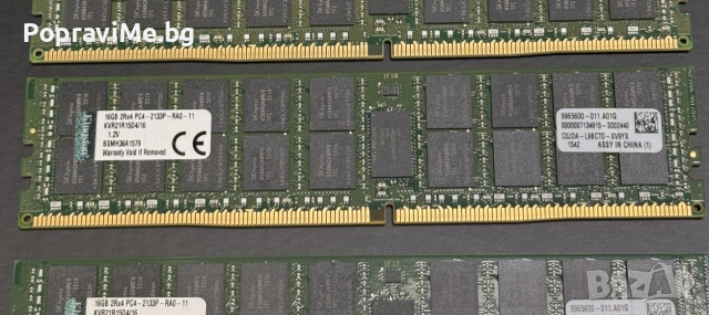 Сървърна памет 16GB DDR4 2Rx4-2133P, снимка 2 - RAM памет - 55186413