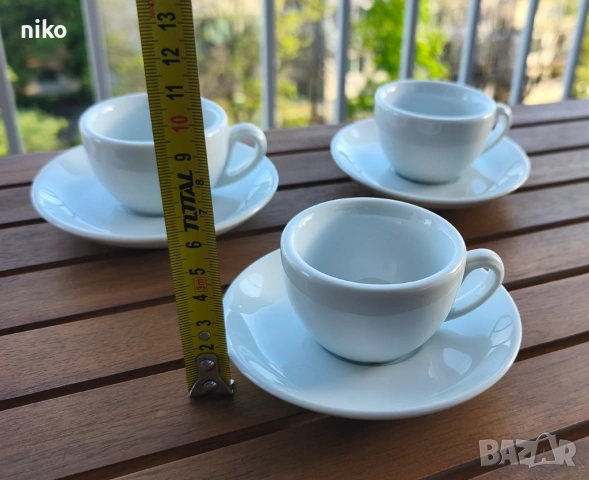 IPA Italy 3 бр. чаши с чинийки за еспресо, снимка 2 - Чаши - 54332542