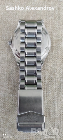 Рядък YEMA Marine 100m – Seiko Era – Сапфир кристал и масивна ZRC верижка , снимка 9 - Мъжки - 50823219