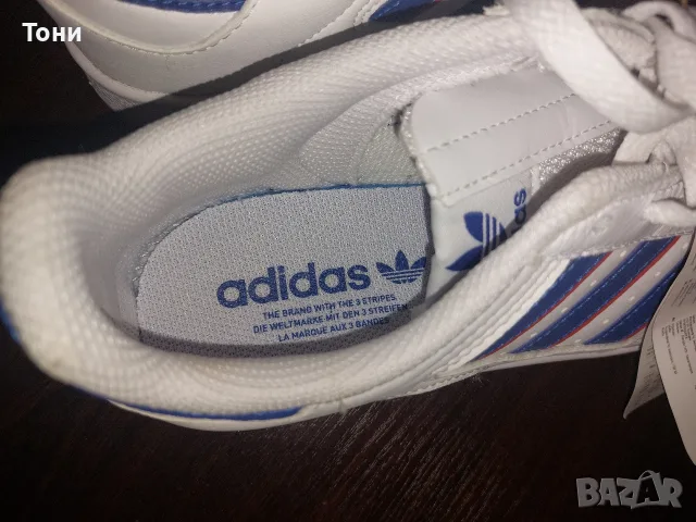 ADIDAS Оригинал Нови Дамски Маратонки от Естествена Кожа с Етикет 40, снимка 10 - Маратонки - 55667796