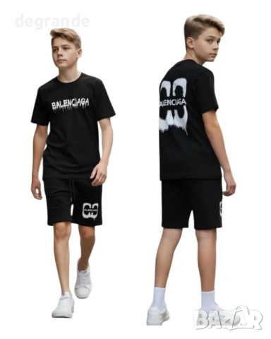  ♣️Летен Детски Комплект 💫Balenciaga💫2 4 6 8 10 16г.