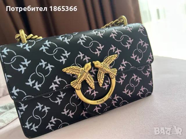 Чанта Pinko черен цвят, снимка 2 - Чанти - 55326662