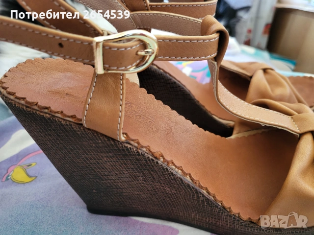 Дамски сандали 39 номер Нови в кутия , снимка 4 - Сандали - 54905403