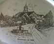 Калаена чиния,пано с литография на Trossingen. , снимка 3