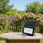 Соларна лампа COBA (126 LED) — мощен външен прожектор със сензор за здрач, IP67, снимка 2