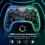 Безжичен геймпад Xtrike Me GP-52 с прозрачен корпус и RGB осветление, снимка 4