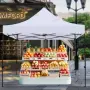 Шатра хармоника 2х2 усилена конструкция и гумирано покривало , снимка 3