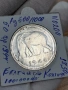 50 франка 1944 г, Белгийско Конго - сребърна монета, рядка, снимка 5