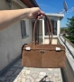 Кафява стилна дамска чанта, снимка 1