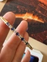 Златна Гривна Белезник с Диаманти и Сапфири, снимка 1