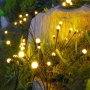 Соларни градински лампи "Светулки" 6 LED, комплект 2 броя - Топла бяла светлина, IP65, до 15 часа ра, снимка 5