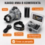 Мощен акумулаторен LED челник лазерен диод къмпинг осветление лампа USB фенер за глава лов риболов, снимка 7
