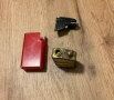 Автентична винтидж колекционерска газова запалка Flaminaire, матово червена, снимка 7