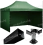 Градинска Шатра 3х4.50 - 23кг със Страници и Зелено Гумирано Покривало , снимка 2