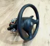 Мултифункционален кожен волан с аербег (airbag), лентов кабел и лост за мигачи/чистачки, снимка 3