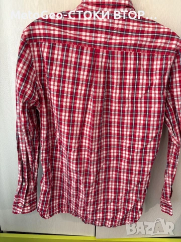 Оригинална мъжка риза Tommy Hilfiger – Custom Fit, Размер L, Каре, снимка 7 - Ризи - 54426048