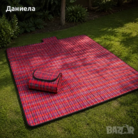 Одеяло за пикник 150×180 см - Водоустойчиво, меко и лесно за пренасяне