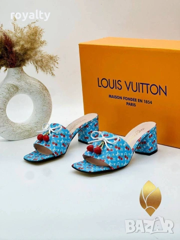 Louis Vuitton Нови Дамски Чехли Различни Цветове , снимка 6 - Чехли - 55129467