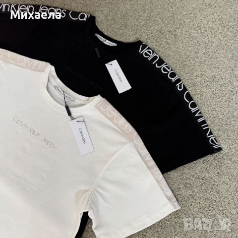 Дамски памучни тениски CK - два цвята - 20€, снимка 6 - Тениски - 54075662