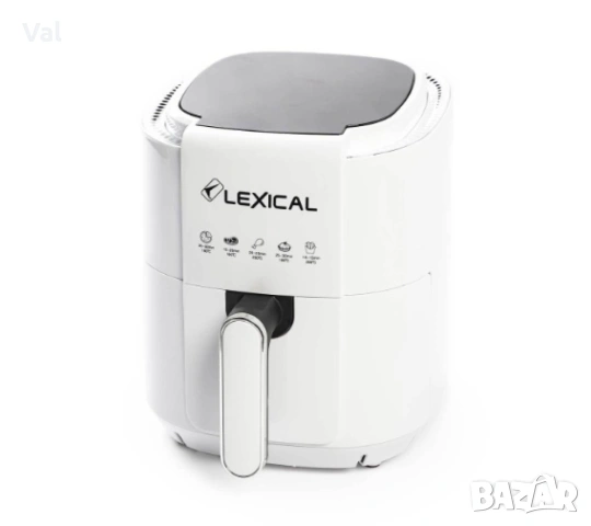 Фритюрник с горещ въздух Lexical Airfryer LAF-3011-1/2 1200W 3.5L бял/черен, снимка 2 - Фритюрници - 54681913