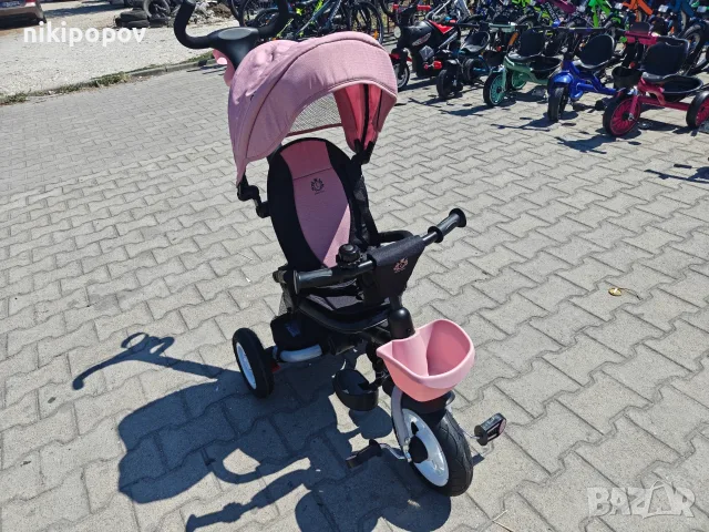 BYOX Детска триколка Flexy LUX розов, снимка 4 - Детски велосипеди, триколки и коли - 55440169