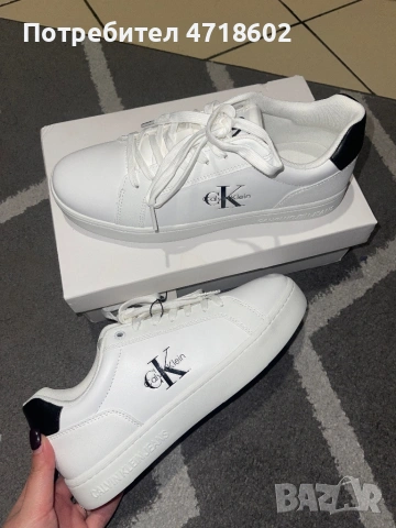 Calvin Klein Jeans (Обувки - бели), снимка 4 - Маратонки - 54009582