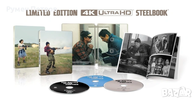 нов 4K + 2 Blu Ray Steelbook - ONE BATTLE AFTER ANOTHER - - без БГ субтитри - 6 OSCAR награди 2025, снимка 3 - Blu-Ray филми - 55089683