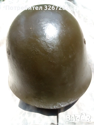 Каска,Шлем,Военен,Български,Стоманен, снимка 4 - Антикварни и старинни предмети - 55073322