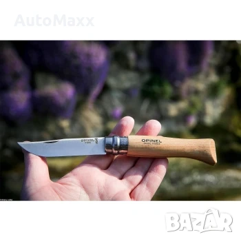 Сгъваем нож Opinel №9 Inox, острие 9 см, бук, 001083, OPINEL, снимка 3 - Ножове - 55122059
