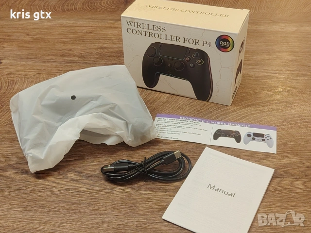 безжичен джойстик joystick за PS3 PS4 PC android и IOS с rgb подсветка, снимка 3 - PlayStation конзоли - 54715068