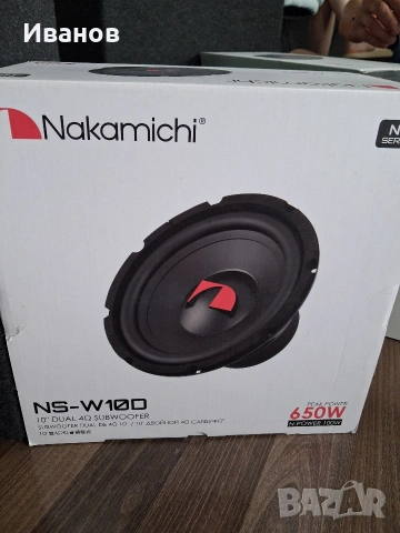 Бас 10" Субуфер Nakamichi 10", снимка 3 - Аксесоари и консумативи - 54947890