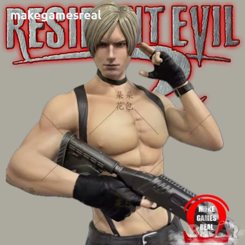 Екшън фигура Resident Evil 2 - Leon S. Kennedy, снимка 6 - Аксесоари - 54240844