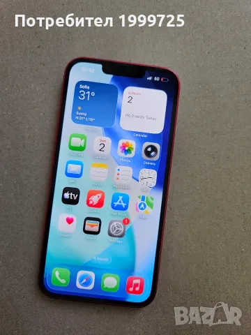 Apple iPhone 13 (128GB) Red (батерия 86%)