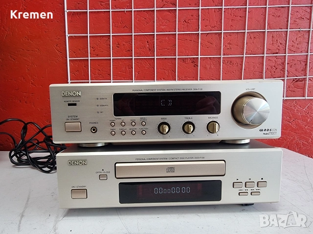 RECEIVER +CD DENON DRA-F100, снимка 3 - Ресийвъри, усилватели, смесителни пултове - 55027254