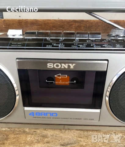 Радиокасетофон Sony CFS-330S - Japan, снимка 3 - Радиокасетофони, транзистори - 54264101