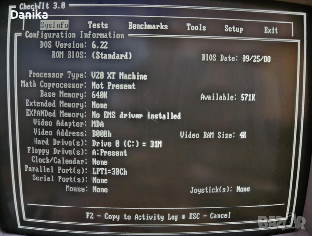 Работеща ISA монохромна видеокарта MDA / Hercules за Правец 16 / IBM PC XTcal Bus VLB 486, снимка 2 - Видеокарти - 51947061