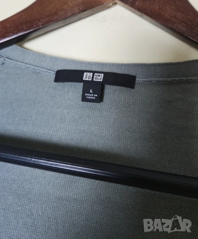 Жилетка пуловер Uniqlo каки, снимка 5 - Блузи с дълъг ръкав и пуловери - 54136865